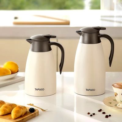 Zakencadeautjes Warme koffie vacuümfles met deksel van roestvrij staal en draagbaar