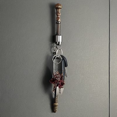 Hanging Witch Wukong Myth 2D Zwarte Acrylische Sleutelhanger Modieus Hangertje voor reizen