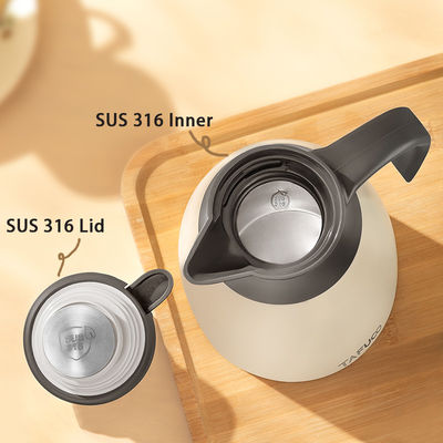 Roestvrij staal thermische koffie karafe Grote 1.5L / 2L vacuüm hotpot voor volwassenen met deksel