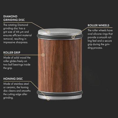 Gestookte multifunctionele keuken accessoire kit Walnoot Aluminium legering Magnetische diamant