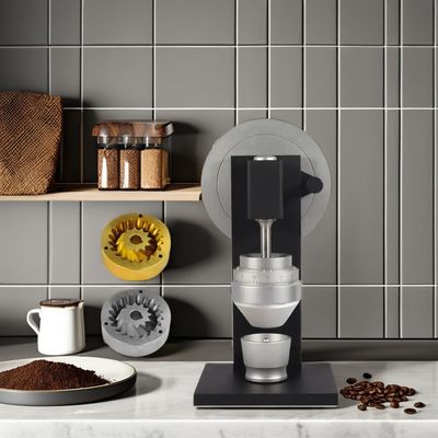 Zwarte Italiaanse professionele 83mm Burr Heavy Duty Aluminium Body Handschroefmachine