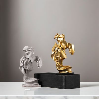 Moderne kunst Antieke stijl Home Decor Eco-vriendelijk Het denkbeeld van de Denker Bamboe Hars Beeldhouwkunst