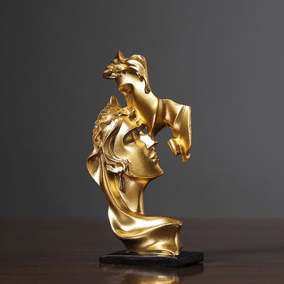 Moderne kunst Antieke stijl Home Decor Eco-vriendelijk Het denkbeeld van de Denker Bamboe Hars Beeldhouwkunst