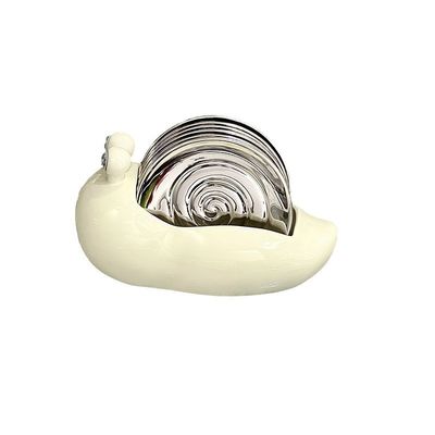 Gezellig slakkenontwerp keramische eetgerei met wegwerpplaat