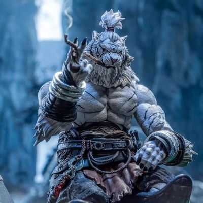 Hars 1/12 Scale Furay Planet Blade Meester Weng Tiger Action Figure Witte versie