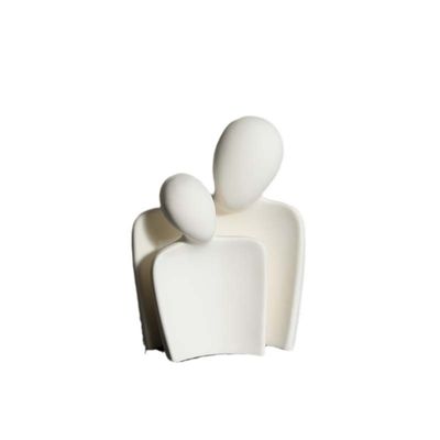 Moderne bamboe-geïntegreerde porseleinen liefhebbers standbeeld Abstracte kunst figuur voor huisversiering