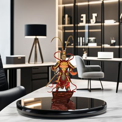 Artistieke 3D-hars Sun Wukong Figuur Een hedendaagse bureaublad ornament voor de verjaardag