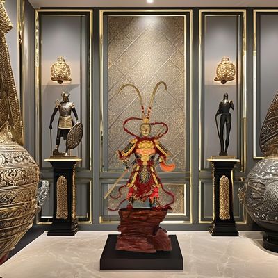 Home Decoraties Zwarte mythe Zun Wukong Hars Figuur Geschenken voor liefhebbers van de Chinese cultuur