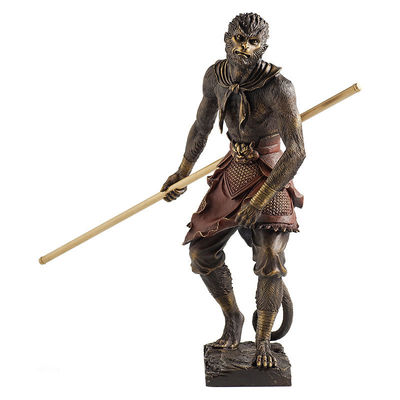 Metal Black Wukong Statue Een aangepaste 3D-bureaubladornament voor huisversiering en cadeautjes