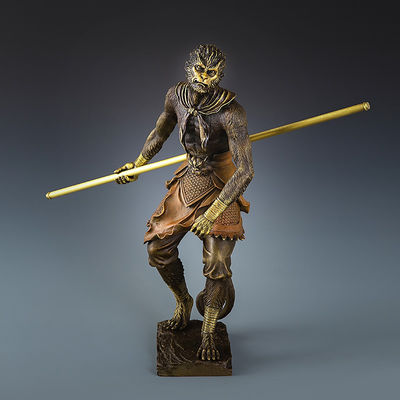 Metal Black Wukong Statue Een aangepaste 3D-bureaubladornament voor huisversiering en cadeautjes