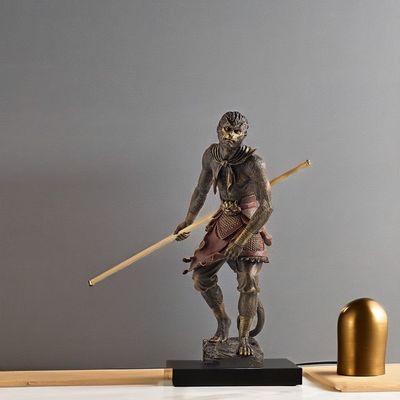 Black Myth Wukong Custom Desktop Statue Perfect voor het hedendaagse 3D Monkey King Game