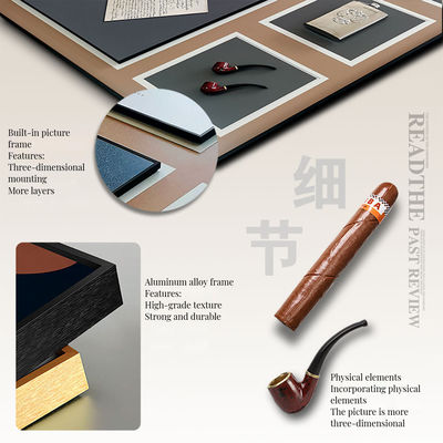 Persoonlijke afmeting Driedimensionale sigarenkunst voor elektrische koffiewinkels en restaurants