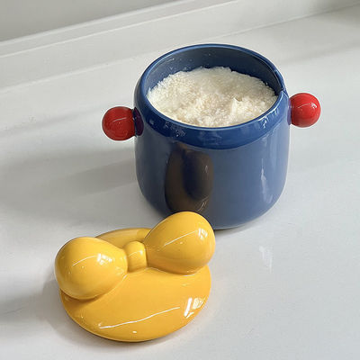 Rotunditeit Ceramic Piggy Bank Nordic Style Keukenorganisator voor Specerijen