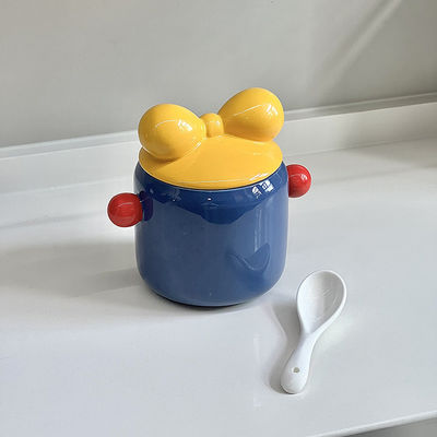 Rotunditeit Ceramic Piggy Bank Nordic Style Keukenorganisator voor Specerijen