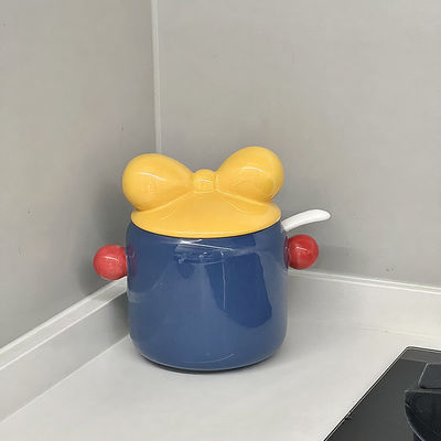 Rotunditeit Ceramic Piggy Bank Nordic Style Keukenorganisator voor Specerijen