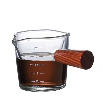 100 ml doorzichtige borosilicaat glas meetbeker met deksel minimalistisch ontwerp