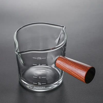 100 ml doorzichtige borosilicaat glas meetbeker met deksel minimalistisch ontwerp