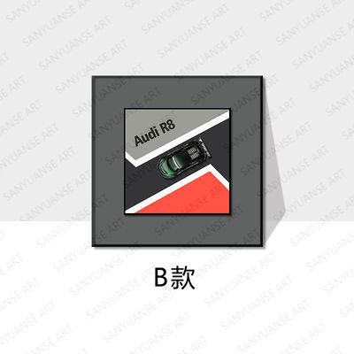 Elektrische grensoverschrijdende e-commerce muurschilderkunst in postmoderne stijl voor kinderkamer