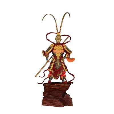 3D-harsfiguren van personages uit vier klassieke romans