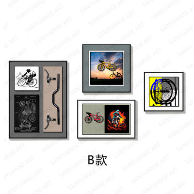 Moderne multi-link kristal porseleinen bouwstenen woonkamer wanddecoratie hangend