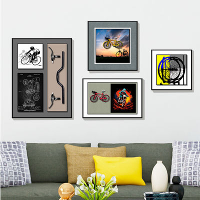 Moderne multi-link kristal porseleinen bouwstenen woonkamer wanddecoratie hangend