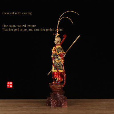 3D-harsfiguren van personages uit vier klassieke romans