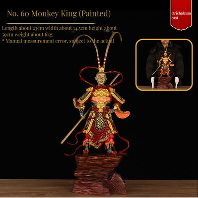 3D-harsfiguren van personages uit vier klassieke romans