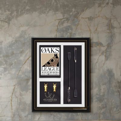 Persoonlijke grootte Driedimensionale ruitermuurkunst voor woonkamer ingang Retro ontwerp