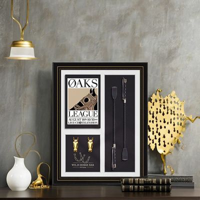 Persoonlijke grootte Driedimensionale ruitermuurkunst voor woonkamer ingang Retro ontwerp