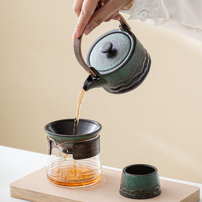 Kleine huishoudelijke theepotten Ketels Duurzame keramische Kung Fu-theepot met hefbalk