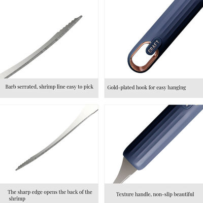 Home Zeevruchten Verwerkingsgereedschap Duurzame garnalen Deveiner Peeler Houten keukengereedschap