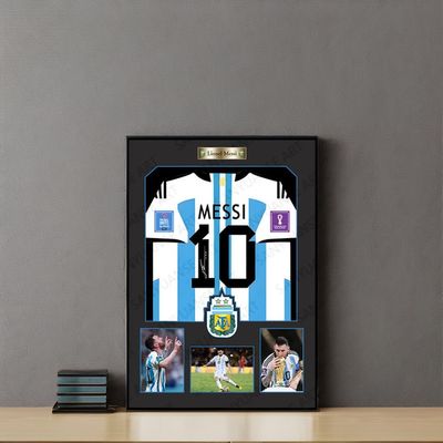 Postmoderne stijl Ronaldo Collectie 3D Muurkunst Montage voetbal Jersey Foto frame