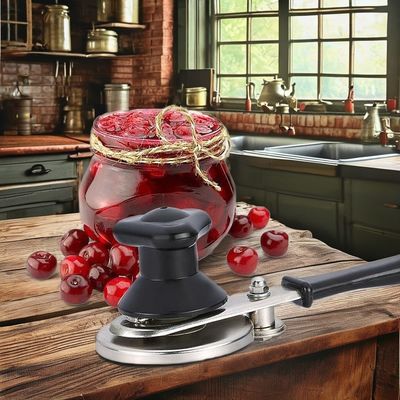 Supermarkten Keuken Kookgereedschap Set Bamboe Utilities Blokblik Deksel Press Can Sealer