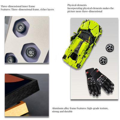 Stijlvolle kristalglas achtergrond muur hangend voor bouwstenen in modern ontwerp