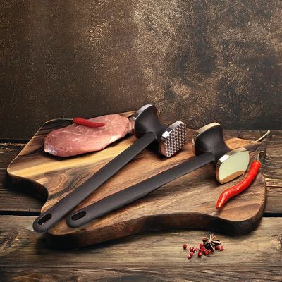 Gepersonaliseerd logo Geaccepteerd vleesverzachter Dubbelzijdige hamer voor biefstukken en ontdooien