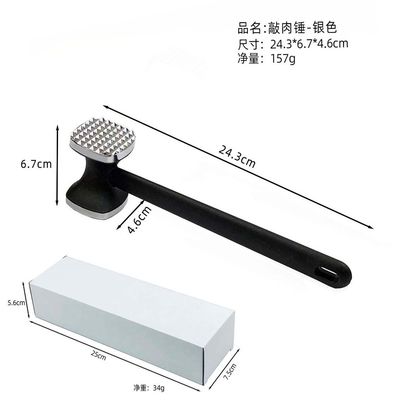 Gepersonaliseerd logo Geaccepteerd vleesverzachter Dubbelzijdige hamer voor biefstukken en ontdooien