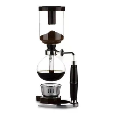 Glas koffiepot met eenvoudig sifon systeem Gebruikersvriendelijke draagbare sifon espresso maker