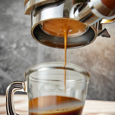 Home koffiezetapparaat met zwart laser logo Espresso Barista gereedschappen en drukmeter