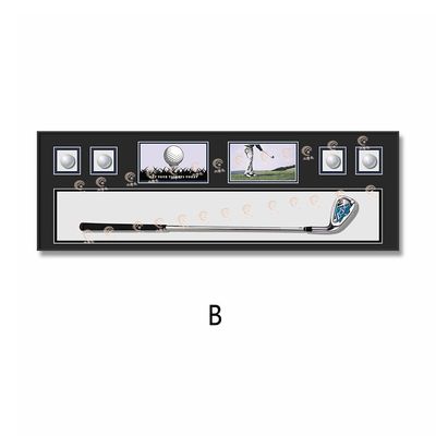 Stylish Glass Crystal Golf Muurkunst voor woonkamer Slaapkamer Gang Elektrisch Format