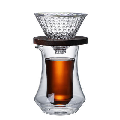 Design High Borosilicate Glass Coffee Pot Vervaardigd roestvrij staal Hand Brew