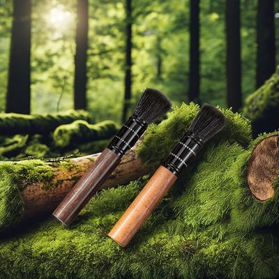 Massieve houten handgreep schoonmaakborstel voor thuiskeuken Koffiemachine molen