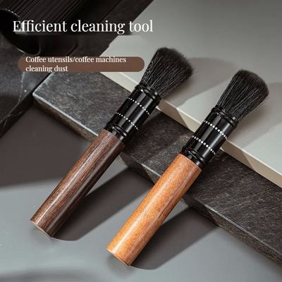 Houten Nylon Espresso Grinder Poeder Reinigingsborstel Houd uw koffie accessoires schoon