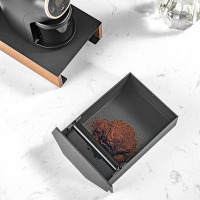 Wit modern design Espresso Coffee Knock Box Houten frame Metalen aluminium