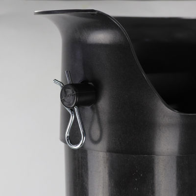 Commerciële hoge knock tube ABS plastic koffie knock box met keramische en metalen voorwerpen