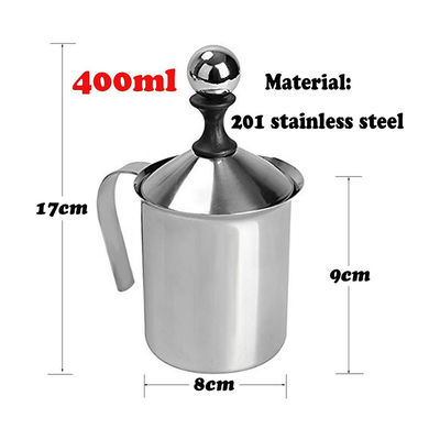 800 ml handheld koffie-melkblender HomeGoal roestvrij staal handmatig schuim met filter