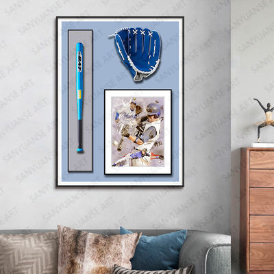 Moderne creatieve 3D Baseball Wall Hanging Een unieke decoratie voor uw huis en kantoor