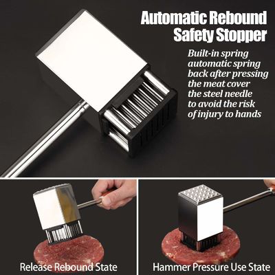 In voorraad met 36 lemmen handmatige vleesverzachter voor het verzachten van biefstukken in de keuken