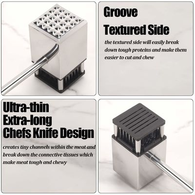 In voorraad met 36 lemmen handmatige vleesverzachter voor het verzachten van biefstukken in de keuken