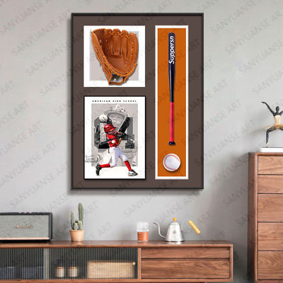 Elektrische Hangende Baseball Muurkunst Postmoderne stijl voor Home Office Hotel Decoratie