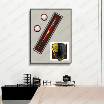 Elektrische Hangende Baseball Muurkunst Postmoderne stijl voor Home Office Hotel Decoratie